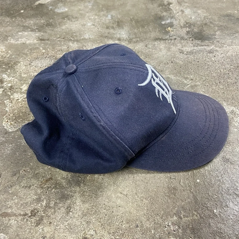 Vintage 90s Detroit Tigers Cap Snap Back Adjustable Navy Blue MLB Baseball Logo